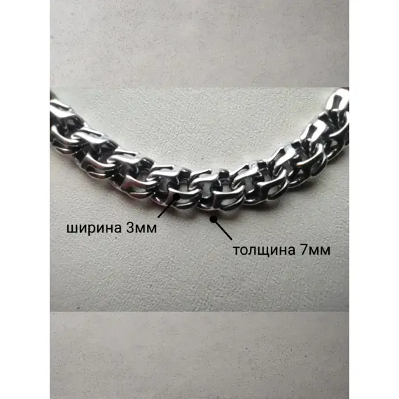 Браслет из серебра 925 пробы Бисмарк, изображение 2