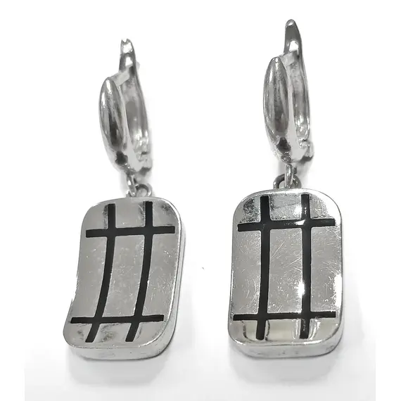 Ювелирные серьги из серебра 925 пробы