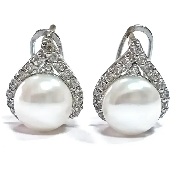 Ювелирные серьги из серебра