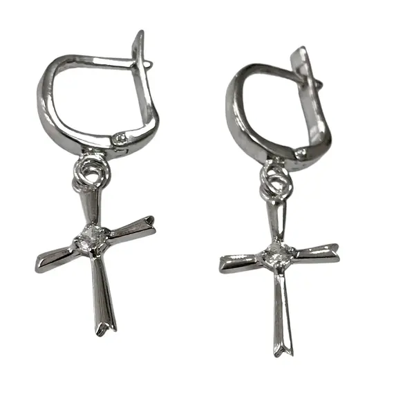 Ювелирные серьги из серебра, изображение 2
