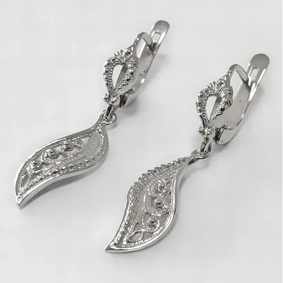 Ювелирные серьги из серебра Эстерелла, изображение 2