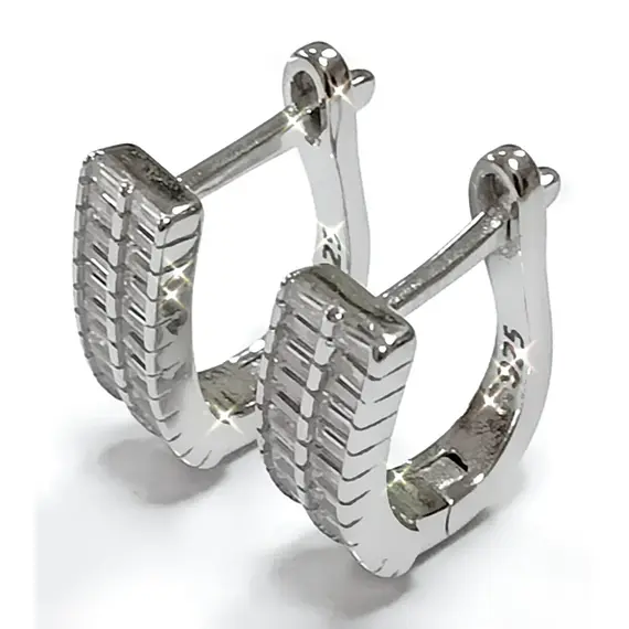 Ювелирные серьги из серебра 925 пробы, изображение 2