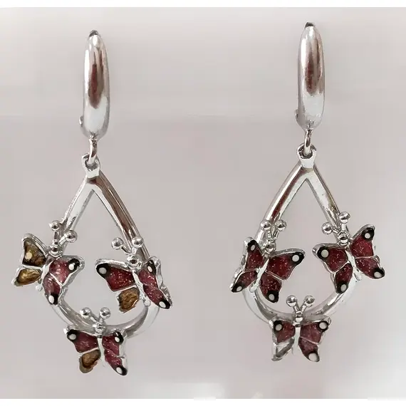 Серьги Эстерелла из серебра