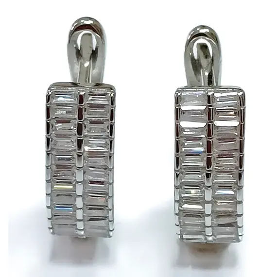 Ювелирные серьги из серебра 925 пробы