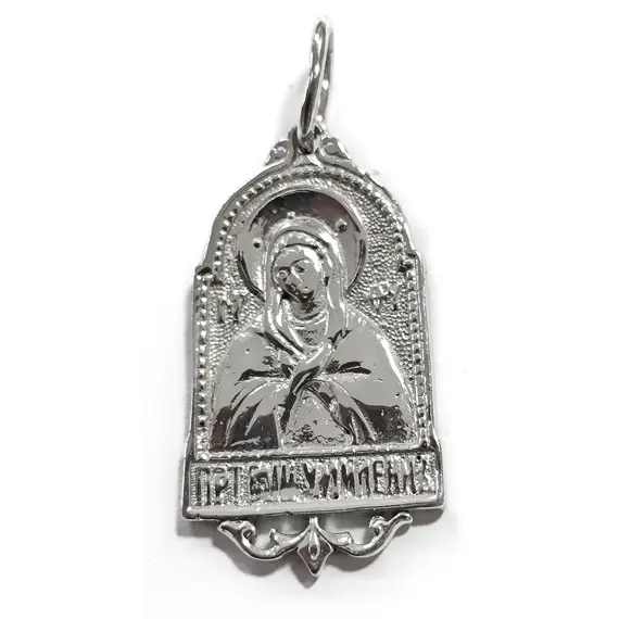 Ювелирная подвеска-иконка из серебра 925 пробы