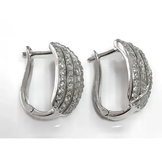 Ювелирные серьги из серебра, изображение 2