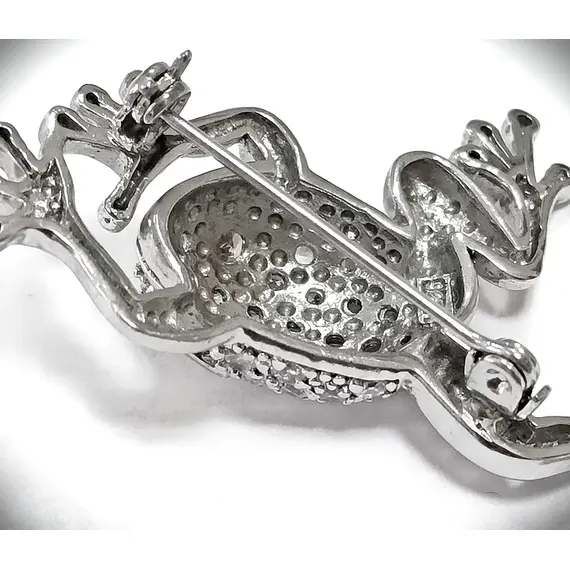 Ювелирная брошь из серебра, изображение 2