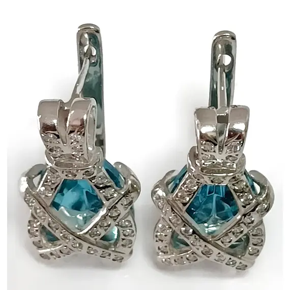 Серьги серебро Эстерелла, изображение 3