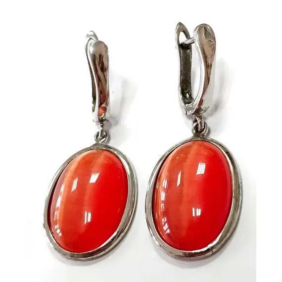Серьги ювелирные, серебро 925 проба