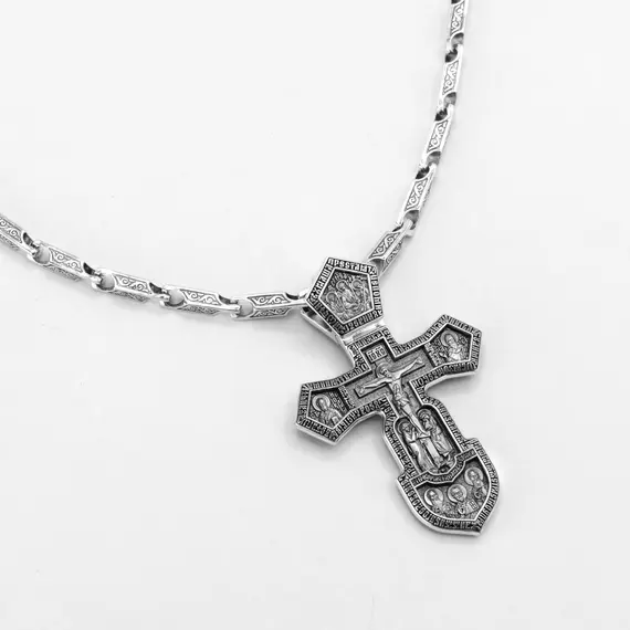 Крест серебряный Русский Воинский, изображение 9