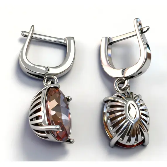 Ювелирные серьги из серебра 925 пробы, изображение 3