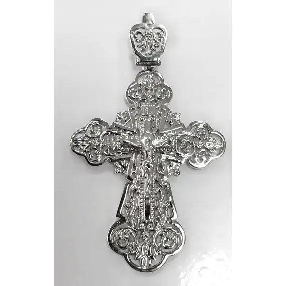 Ювелирный крест из серебра