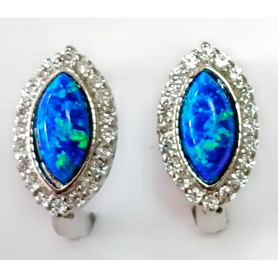 Серьги из серебра с опалом Эстерелла