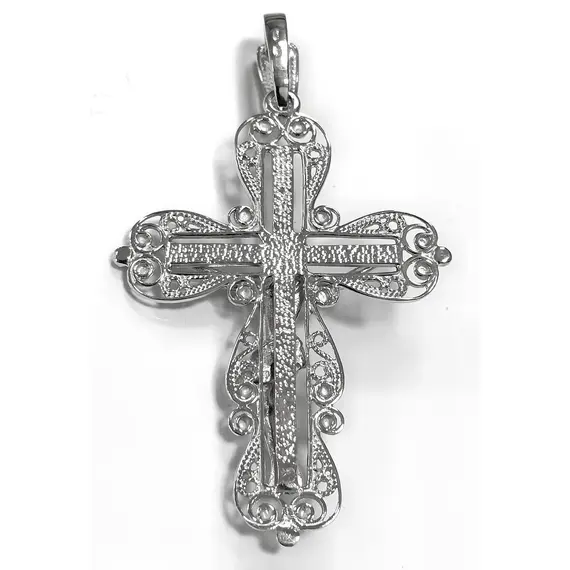 Ювелирный крест из серебра, изображение 3
