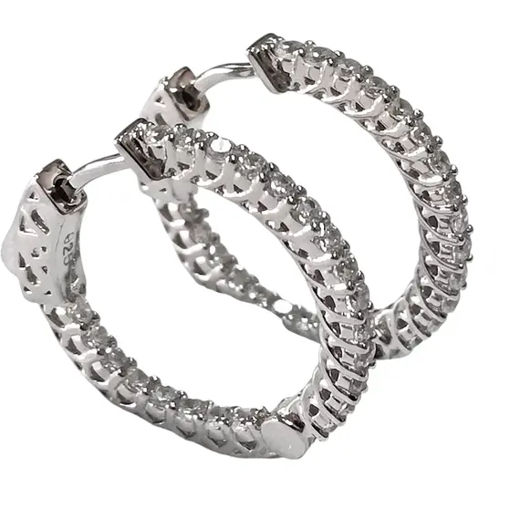 Ювелирные серьги из серебра, изображение 2