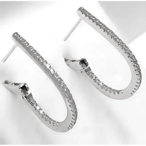 Ювелирные серьги из серебра 925 пробы