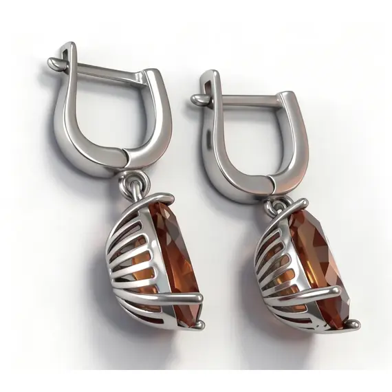 Ювелирные серьги из серебра 925 пробы, изображение 2