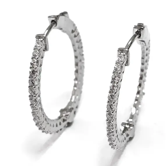 Серьги Эстерелла из серебра 925 пробы с фианитами