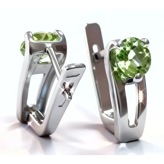 Ювелирные серьги из серебра 925 пробы, изображение 4