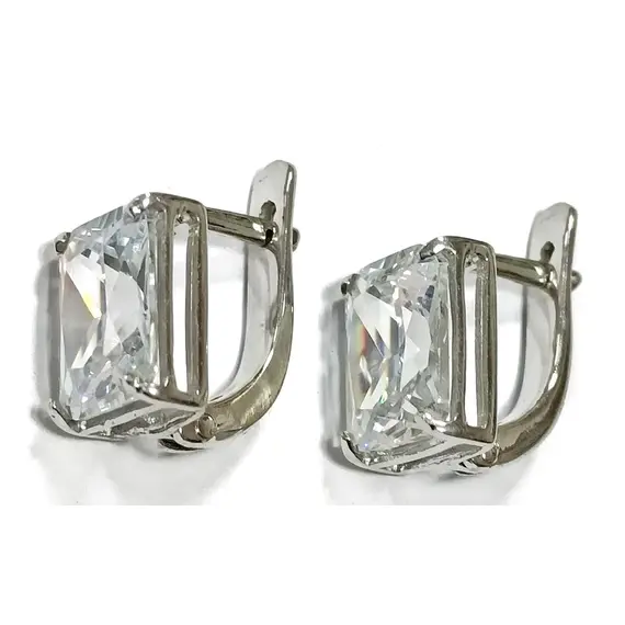 Серьги ювелирные из серебра 925 пробы, изображение 3