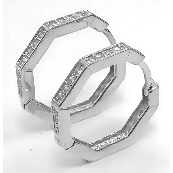 Ювелирные серьги из серебра, изображение 2