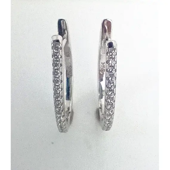 Серьги серебряные Эстерелла, 925 проба, с фианитами, изображение 3