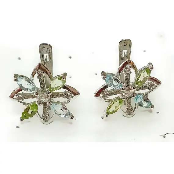 Ювелирные серьги из серебра 925 пробы, изображение 2