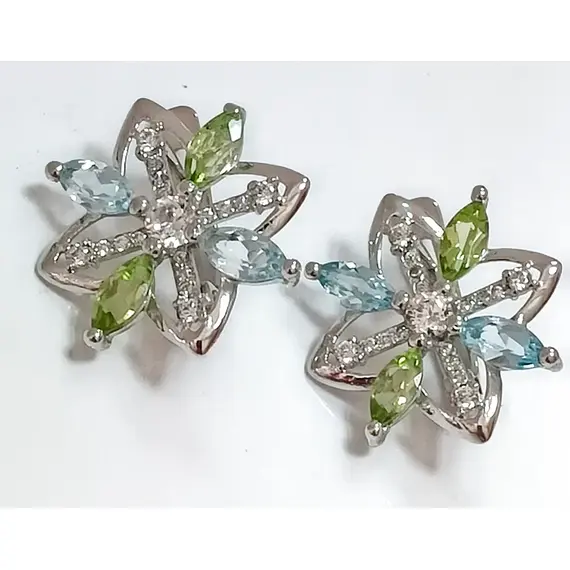 Ювелирные серьги из серебра 925 пробы