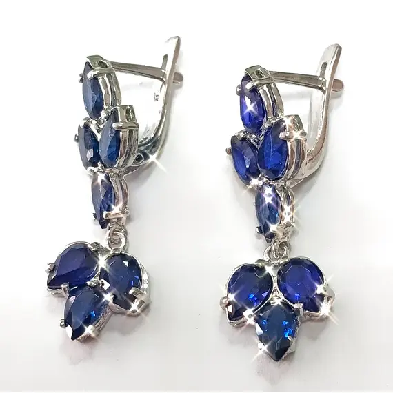 Ювелирные серьги из серебра, изображение 2