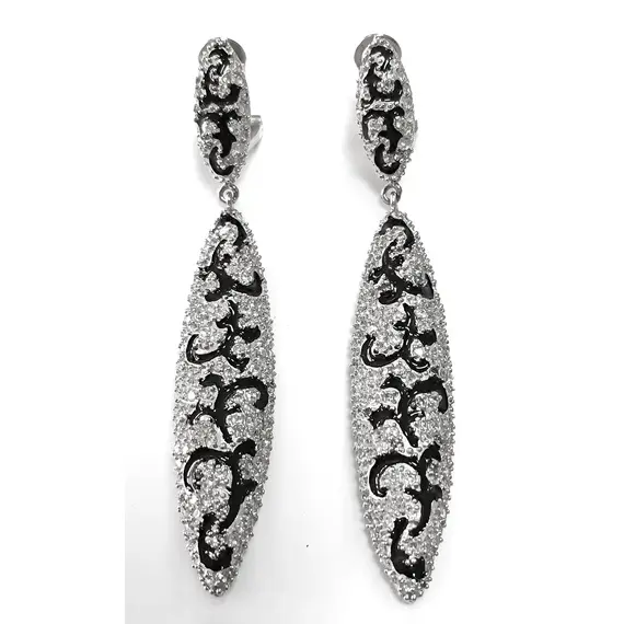 Ювелирные серьги из серебра 925 пробы
