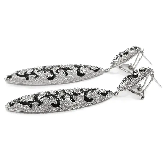 Ювелирные серьги из серебра 925 пробы, изображение 2