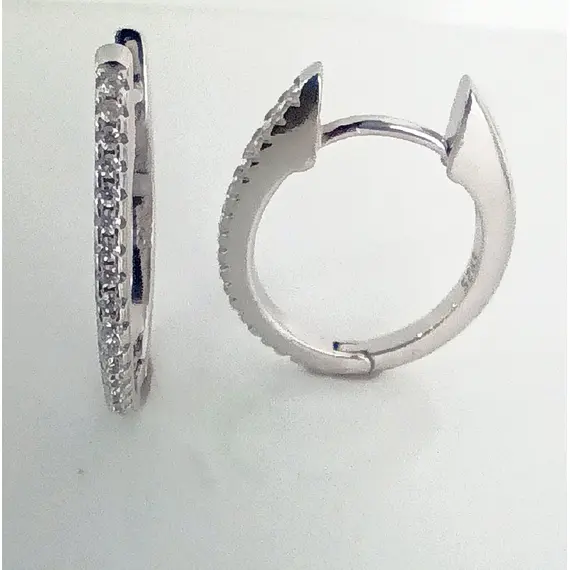 Серьги серебряные Эстерелла, 925 проба, с фианитами, изображение 2