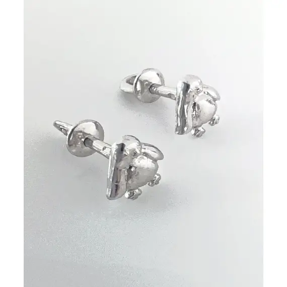 Серьги - пусеты Эстерелла, серебро, 925 проба, изображение 3
