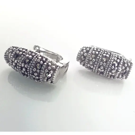 Серьги Эстерелла с пиритами, серебро 925 пробы, изображение 4