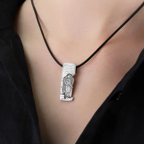 Серебряная подвеска на шею Ангел, изображение 4