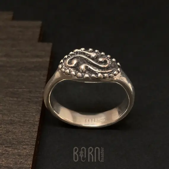 Серебряная печатка "Гармония"