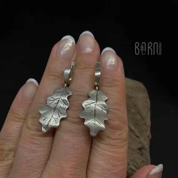 Серебряные серьги "Саламандра", изображение 4