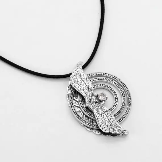 Подвеска Ангел серебро 925, изображение 12