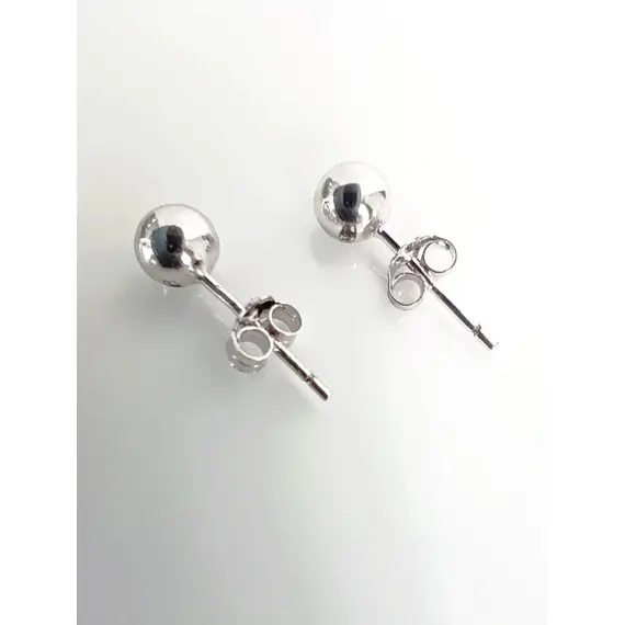 Серьги пусеты Эстерелла, серебро, 925 проба, родированные/Ф, изображение 5