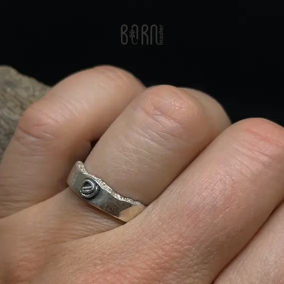 Серебряное кольцо "Спираль", изображение 2