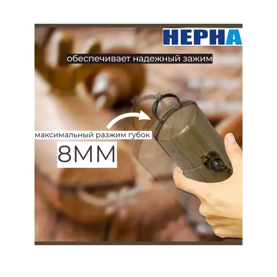 Тиски ювелирные деревянные с винтом для фиксации ювелирного изделия, закрепка, камней , гравировка. Powertex HEPHA, изображение 2