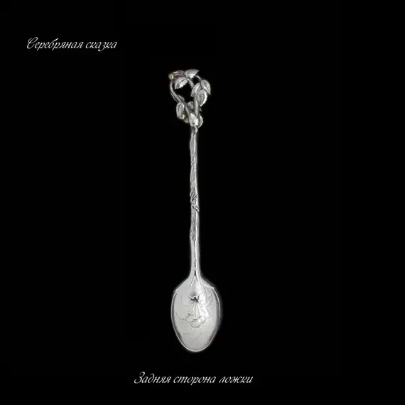 Серебряная ложка Вишня, изображение 2