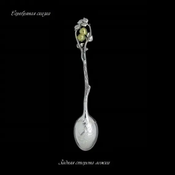 Серебряная ложка Яблоня, изображение 2