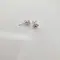 Серебряные серьги гвоздики серебро 925 с цитрином, изображение 6