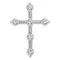 Крест с выращенными бриллиантами 0.381 ct