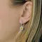 Серьги с выращенными бриллиантами 1.192 ct, изображение 2