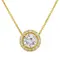 Колье с выращенными бриллиантами 0.922 ct