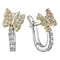 Серьги с выращенными бриллиантами 0.316 ct
