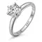 Кольцо с выращенным бриллиантом 0.817 ct