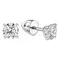 Серьги-пусеты с выращенными бриллиантами 2,060 ct